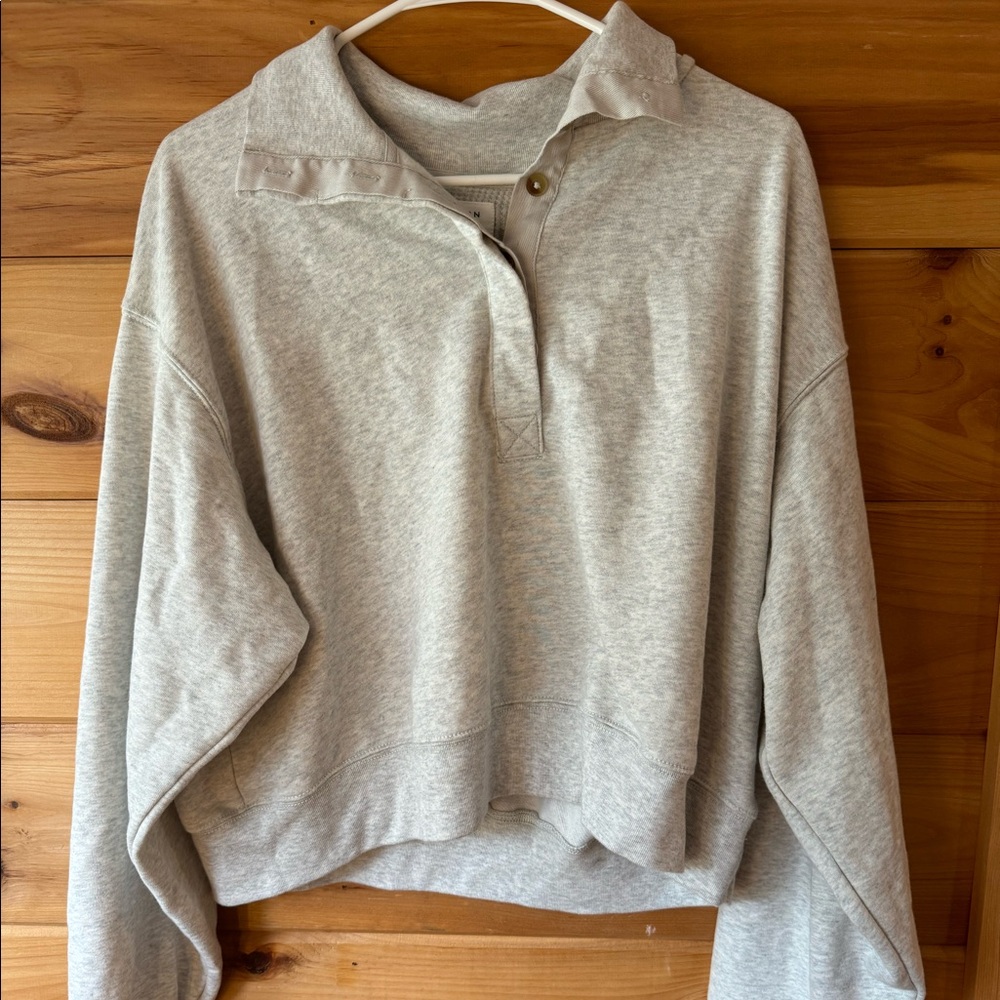 AMERICAN EAGLE Cropped Polo sweatshirt